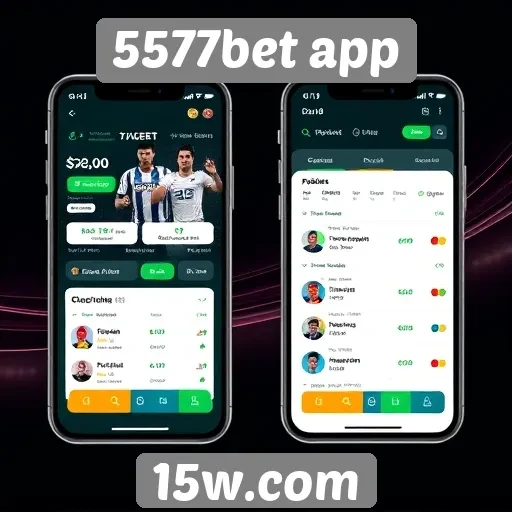 Usabilidade e design do site 5577bet app